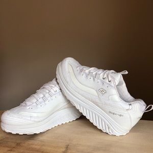 Skechers Shape Ups Triple White